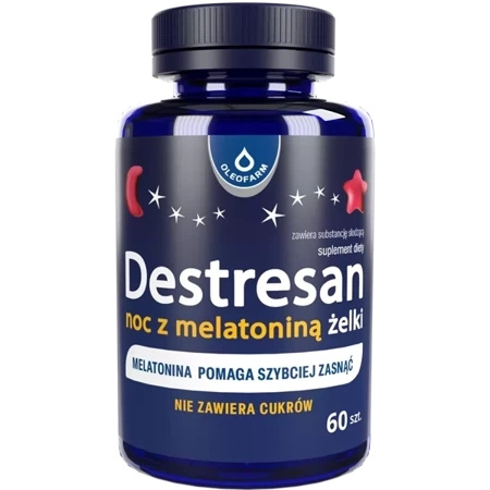 Destresan Noc Z Melatoniną Żelki, 60 sztuk