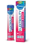 Plusssz Elektrolity Senior - Serce, tabletki musujące o smaku porzeczka-granat, 24 sztuki
