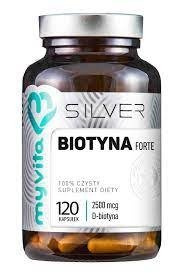 MYVITA SILVER Biotyna Forte 2500mcg x 120 kapsułek