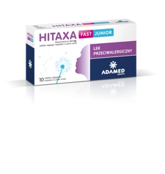 HITAXA FAST JUNIOR 2,5 mg x 10 tabletek ulegających rozpadowi w jamie ustnej