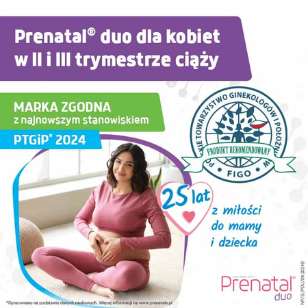 Prenatal DUO 60 + 30 kapsułek DATA WAŻNOŚCI 03.2025r.