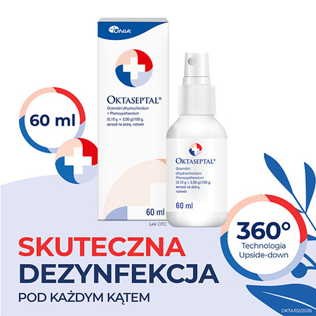 Oktaseptal – aerozol z oktenidyną do dezynfekcji i odkażania ran, 60ml
