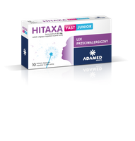 HITAXA FAST JUNIOR 2,5 mg x 10 tabletek ulegających rozpadowi w jamie ustnej