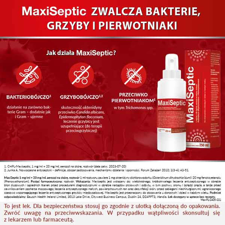 MaxiSeptic Aerozol na skórę 250ml