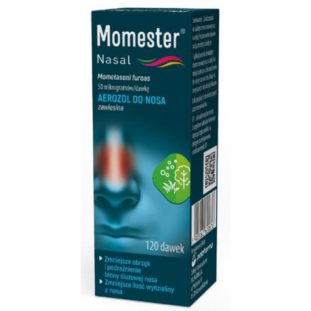 Momester Nasal  50 μg/dawkę aerozol do nosa x 120 dawek