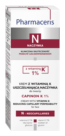 PHARMACERIS N CAPINON K1% Krem z wit.K 30ml