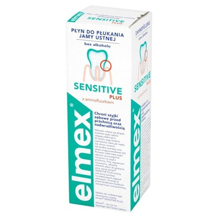 ELMEX SENSITIVE PLUS Płyn do płukania jamy ustnej 400 ml