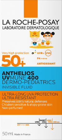 La Roche-Posay Antehlios UVmune 400 Dermo-Pediatrics Niewidoczny Fluid SPF50+, 50ml