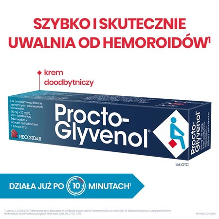 Procto-Glyvenol Krem doodbytniczy, 30g