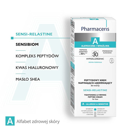 Pharmaceris A Sensi-Relastine Peptydowy krem napinająco-ujędrniający SPF30, 50ml