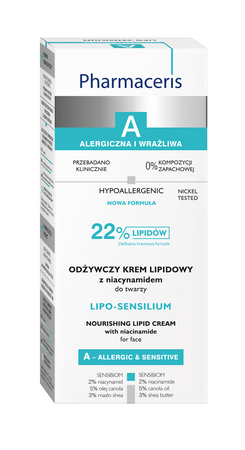 PHARMACERIS A LIPO-SENSILIUM Odżywczy lipidowy krem z niacynamidem, 50ml