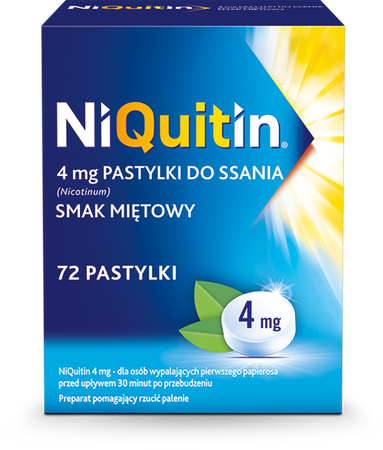 NIQUITIN MINI 4 mg x 72 tabletki do ssania