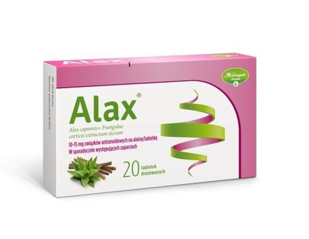 ALAX x 20 tabletek drażowanych