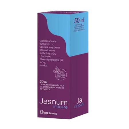 Jasnum Inticare Żel ochronno- nawilżający do pielęgnacji okolic intymnych, 50ml