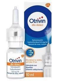 OTRIVIN dla dzieci 0,5 mg/ml aerozol do nosa 10 ml 