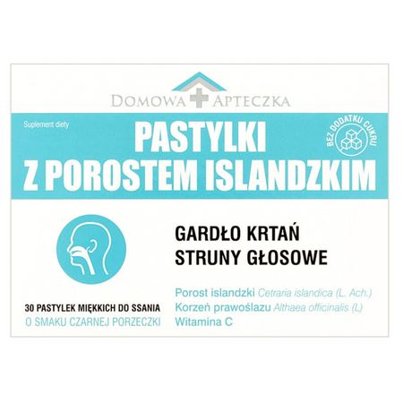 Pastylki do ssania z Porostem islandzkim, 30 sztuk