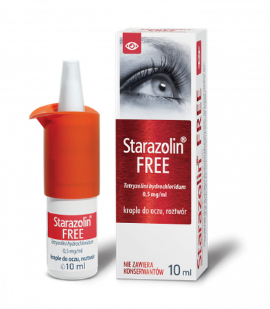 STARAZOLIN FREE krople do oczu 0,5mg/ml, 10ml 