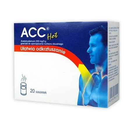 ACC HOT 200 mg/3g granulat x 20 saszetek