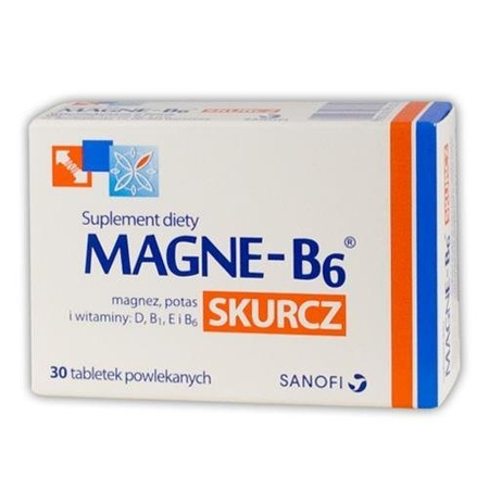 MAGNE-B6 SKURCZ x 30 tabletek powlekanych