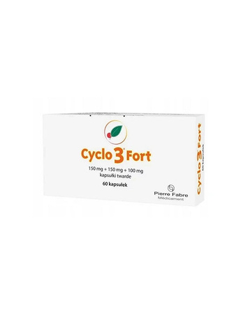 CYCLO 3 FORT (150 mg + 150 mg + 100 mg) x 60 kapsułek twardych