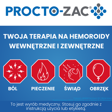 Procto-Zac Relief czopki doodbytnicze, 10 sztuk