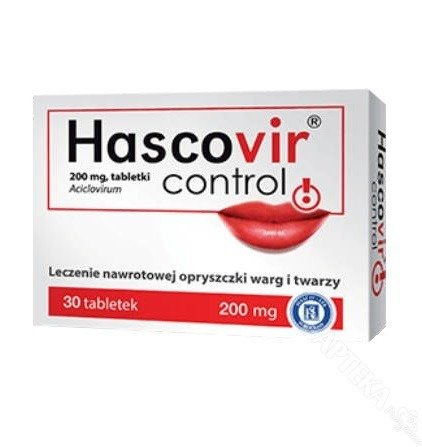 HASCOVIR CONTROL 200 mg x 30 tabletek