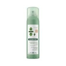 KLORANE Szampon suchy z wyciągiem z pokrzywy do włosów ciemnych 150ml