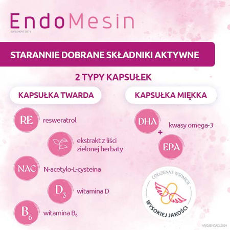 EndoMesin - 60 kapsułek twardych + 60 kapsułek miękkich