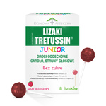 Tretussin Junior Lizaki o smaku malinowym, 8 sztuk DATA WAŻNOŚCI 11.2025r.
