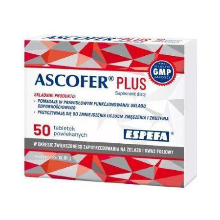 Ascofer Plus tabletki powlekane, 50 sztuk