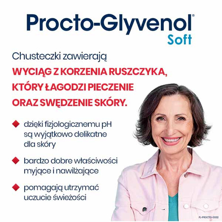 Procto-Glyvenol Soft, 30 nawilżanych chusteczek