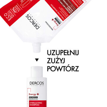 VICHY DERCOS ENERGISANT Szampon wzmacniający Refill - opakowanie uzupełniające 500ml