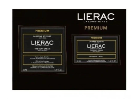 Lierac Premium Zestaw Krem jedwabisty 50ml + Refill Krem jedwabisty 50ml