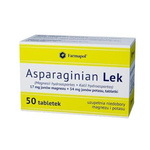 Asparaginian Lek, tabletki 17mg + 54mg, 50 sztuk (dawny Aspafar)