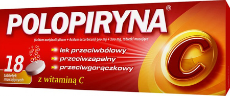 POLOPIRYNA C x 18 tabletek musujących