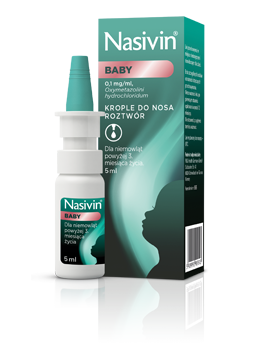 Nasivin Vicks Baby 0,1 mg/ml krople do nosa, 5ml (Nasivin Baby)