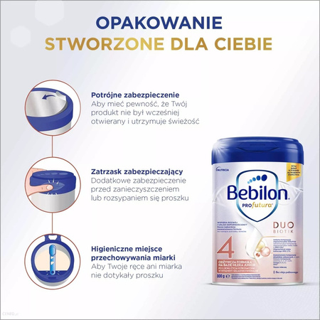 Bebilon PROfutura DUOBIOTIK 4, formuła na bazie mleka po 2. roku życia, 800 g