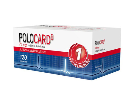 POLOCARD 75 mg x 120 tabletek dojelitowych