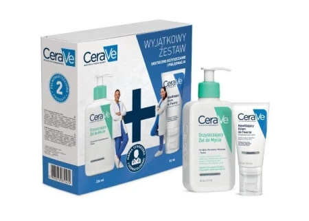 CeraVe Zestaw Krem nawilżający 52ml + Oczyszczający żel 236ml