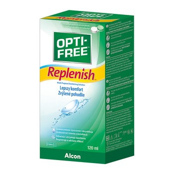 Opti-Free Replenish Wielofunkcyjny płyn dezynfekcyjny do soczewek, 120ml