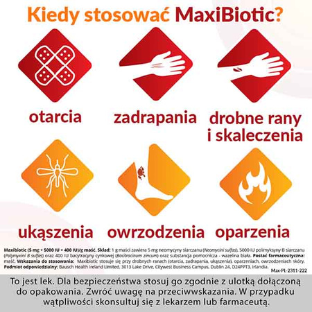 MAXIBIOTIC, maść 5 g