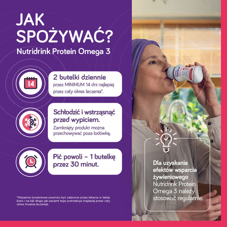Nutridrink Protein Omega 3 o smaku mango-brzoskwinia 4x125 ml
