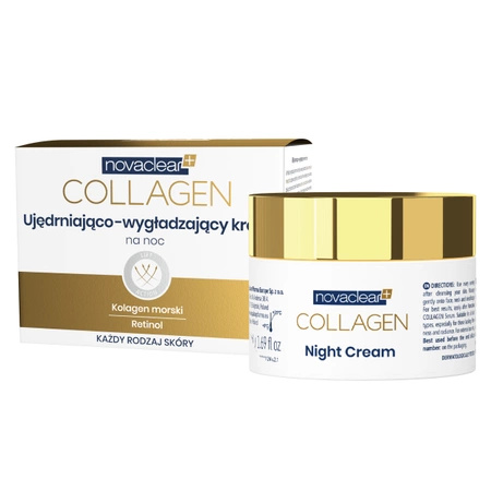 Novaclear Collagen Ujędniająco-wygładzający krem na noc, 50ml