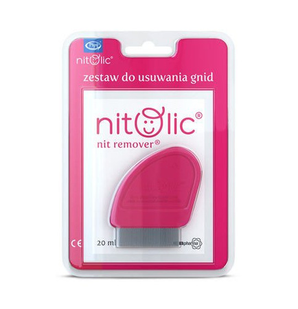 Pipi Nitolic zestaw do usuwania gnid (20ml+grzebień)