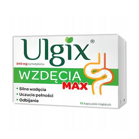 Ulgix Wzdęcia MAX 240mg kapsułki miękkie, 15 sztuk