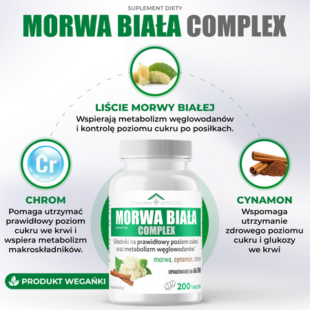 Morwa Biała Complex Domowa Apteczka tabletki, 200 sztuk