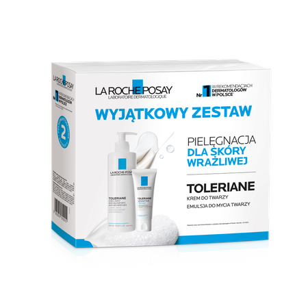 La Roche-Posay Toleriane Zestaw Krem do twarzy 40ml + Emulsja do mycia 400ml