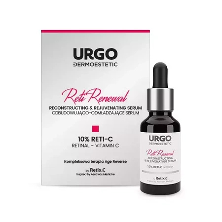 Urgo Dermoestetic Reti Renewal Serum odbudowująco-odmładzające 10% RETI-C, 30ml DATA WAŻNOŚCI 11.2025r.