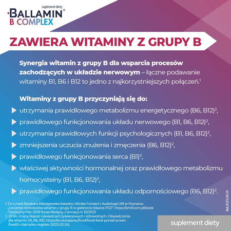 Ballamin B Complex aerozol podjęzykowy o smaku wiśniowym, 15ml