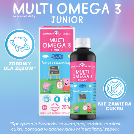 MULTIOMEGA 3 Junior płyn 250 ml  DATA WAŻNOŚCI 28.02.2026